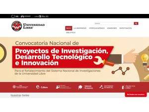 Universidad Libre's Website Screenshot