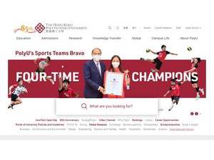 The Hong Kong Polytechnic University's Website Screenshot