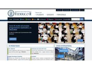 Università degli Studi di Napoli Federico II's Website Screenshot