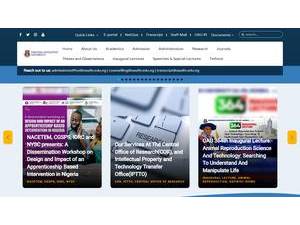 Obafemi Awolowo University's Website Screenshot