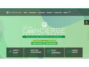 De La Salle University's Website Screenshot