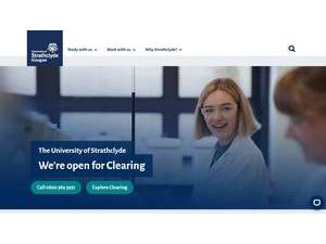 University of Strathclyde's Website Screenshot