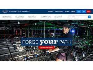 Florida Atlantic University's Website Screenshot