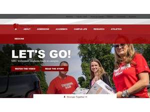 Stony Brook University's Website Screenshot