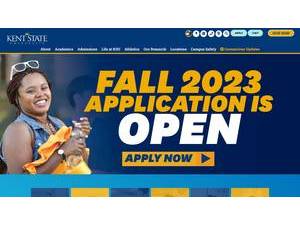 Kent State University's Website Screenshot