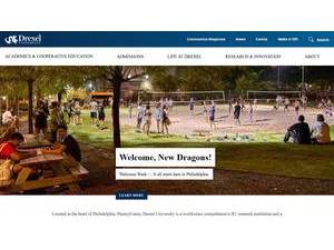 Drexel University's Website Screenshot