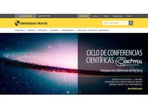 Universidad Mayor's Website Screenshot